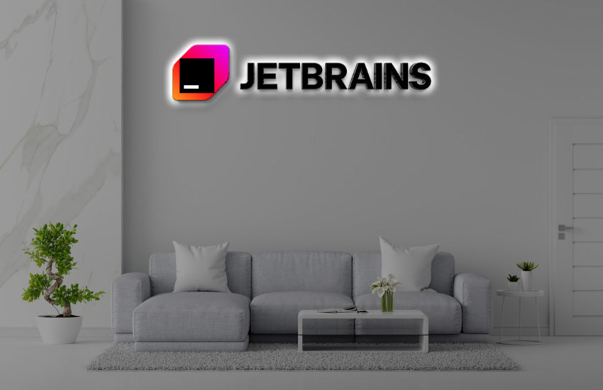 Custom Backlit Sign With Installation For JETBRAINS -  Reanne Egan