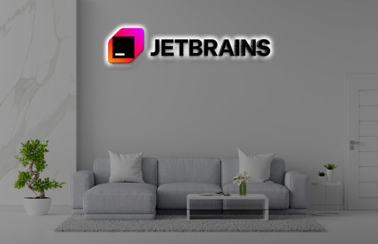 Custom Backlit Sign With Installation For JETBRAINS -  Reanne Egan