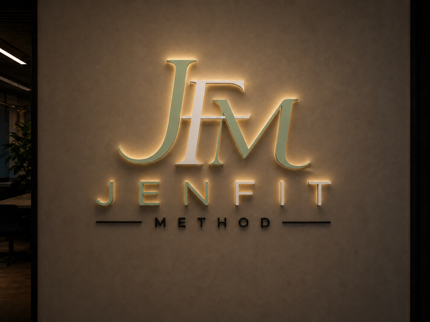 Custom 3D Acrylic Backlit Sign For Jennifer Habib