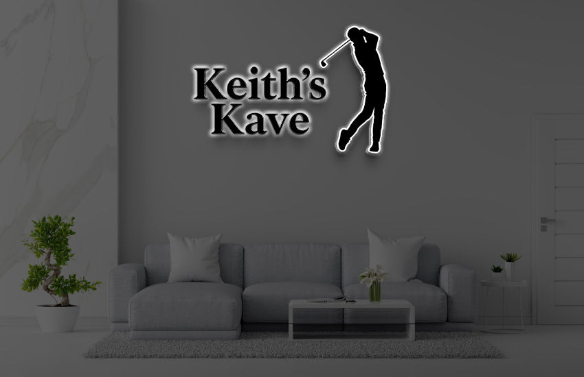 Custom Acrylic Backlit Sign For Keith Rowe