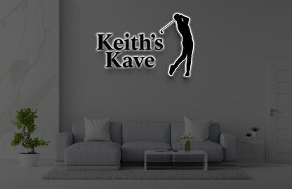 Custom Acrylic Backlit Sign For Keith Rowe