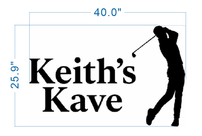 Custom Acrylic Backlit Sign For Keith Rowe