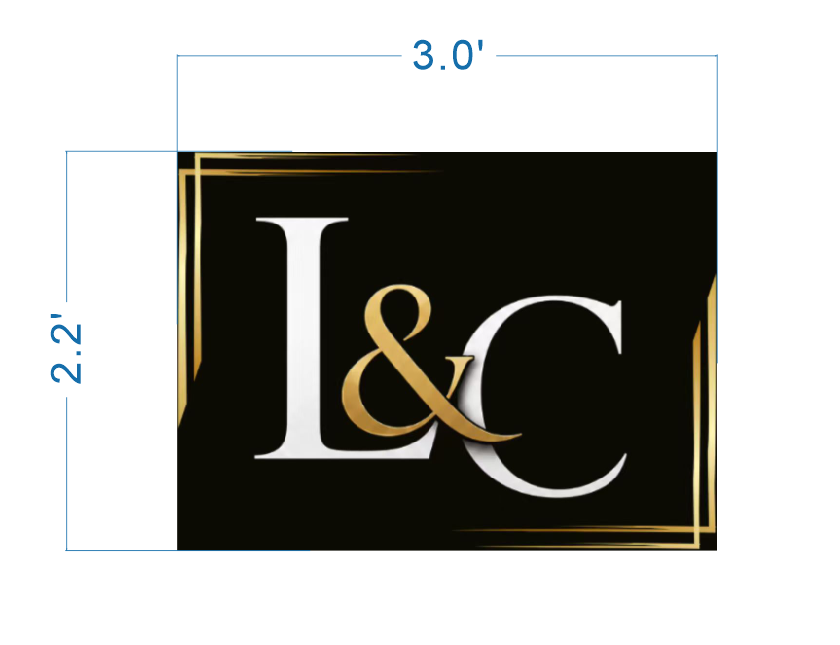 Custom 3D Metal Nonlit Sign For NAOMI HAYYIM