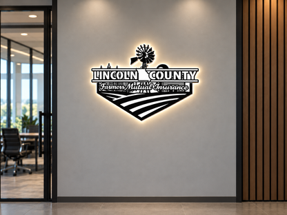 Custom 3D Metal Backlit Sign For Brandon Horst