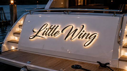 Custom 3D Metal Backlit Sign For Brad Moire