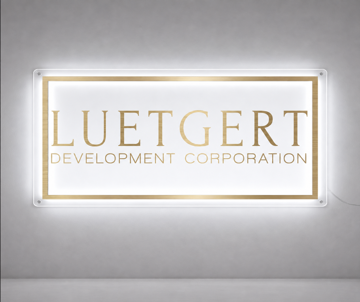 Custom Acrylic Backlit Sign For Jamie Rudd