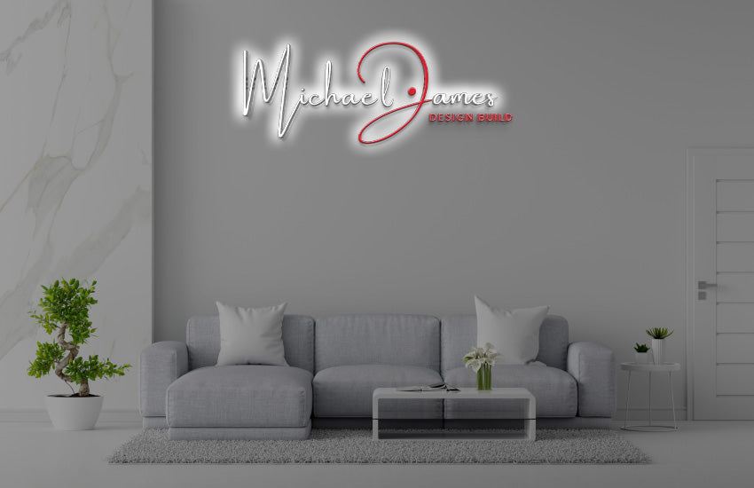 Custom Acrylic Backlit Sign For Valerie