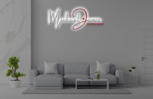 Custom Acrylic Backlit Sign For Valerie
