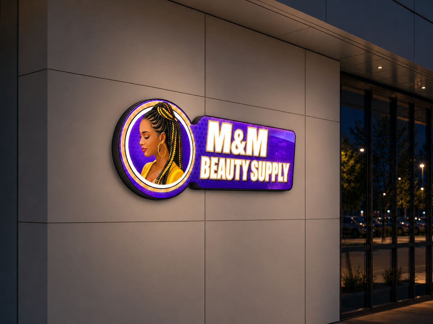 Custom Light Box Sign for Mamy - 50% Payment