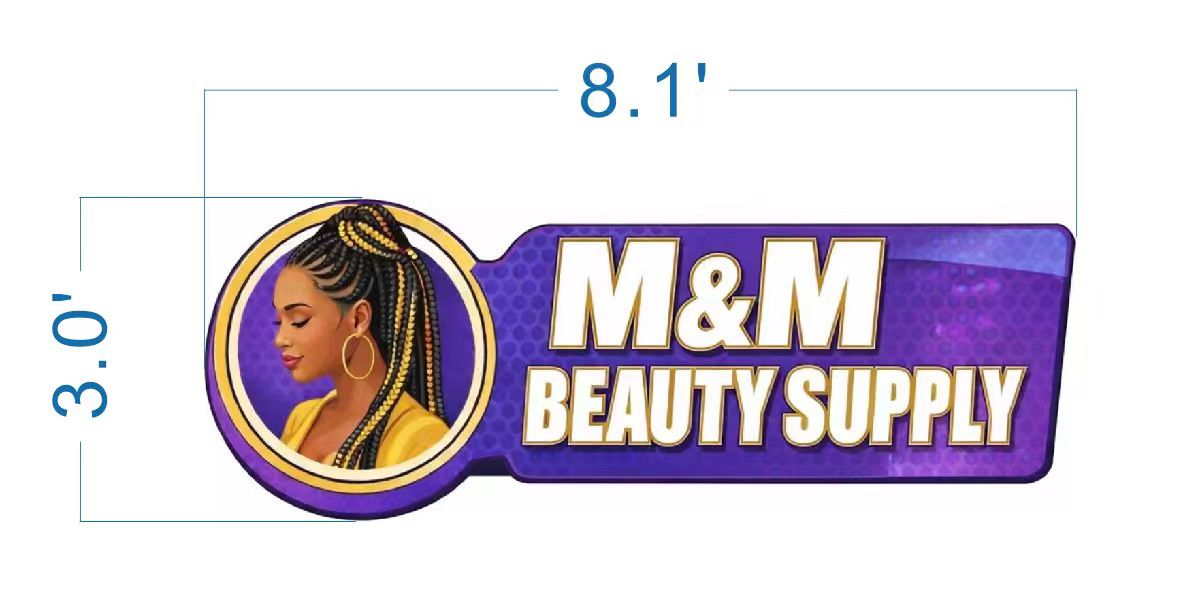 Custom Light Box Sign for Mamy - 50% Payment