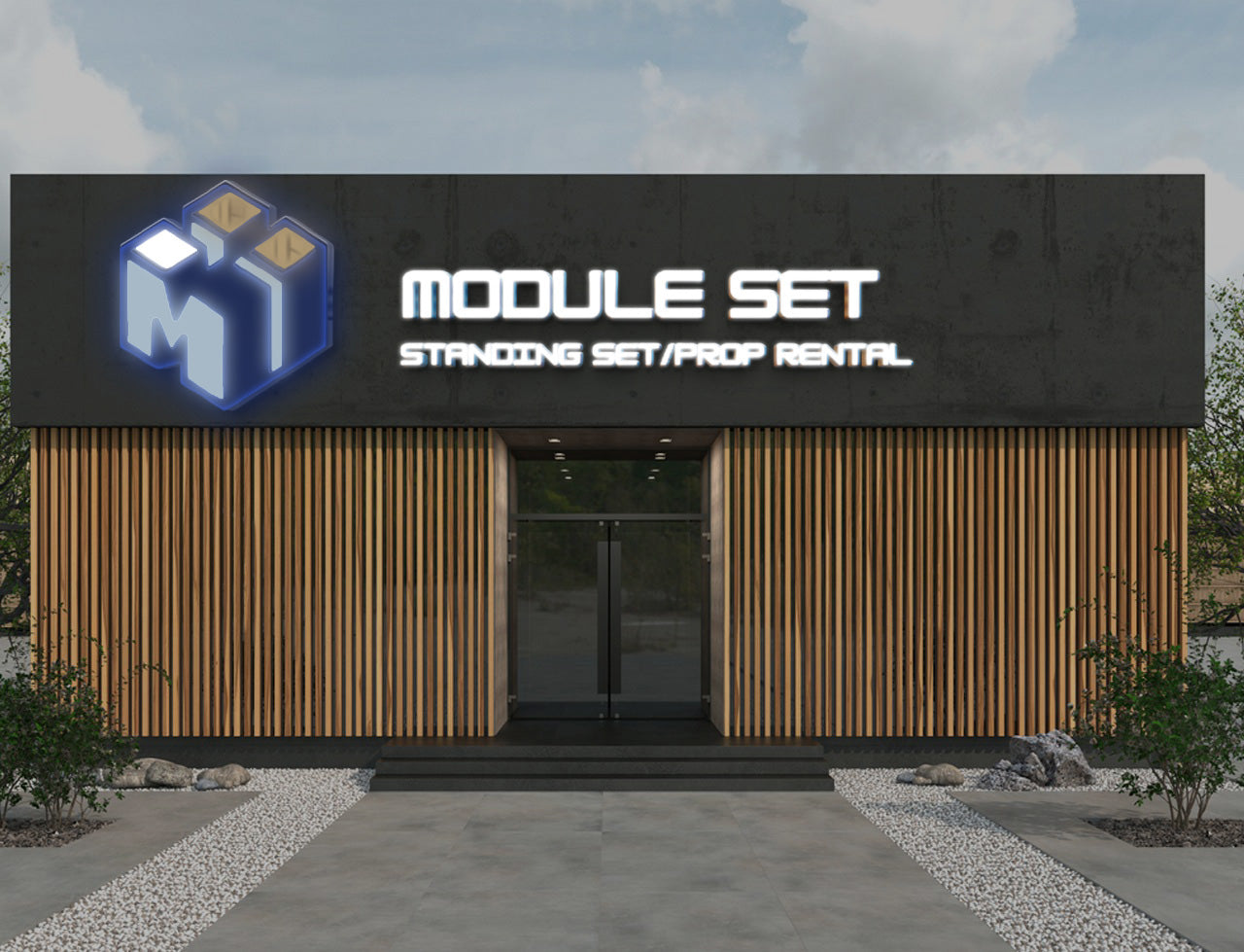 Custom Outdoor Front Lit Sign For Module Set, Inc