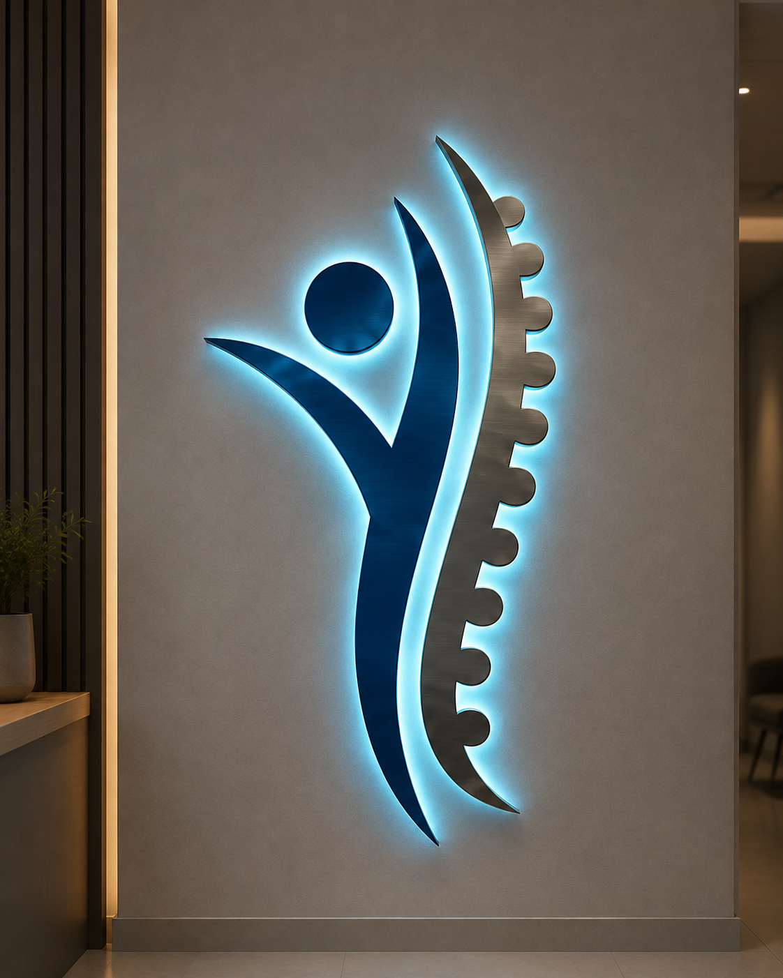 Custom 3D Metal Backlit Sign For Heather Edenfield