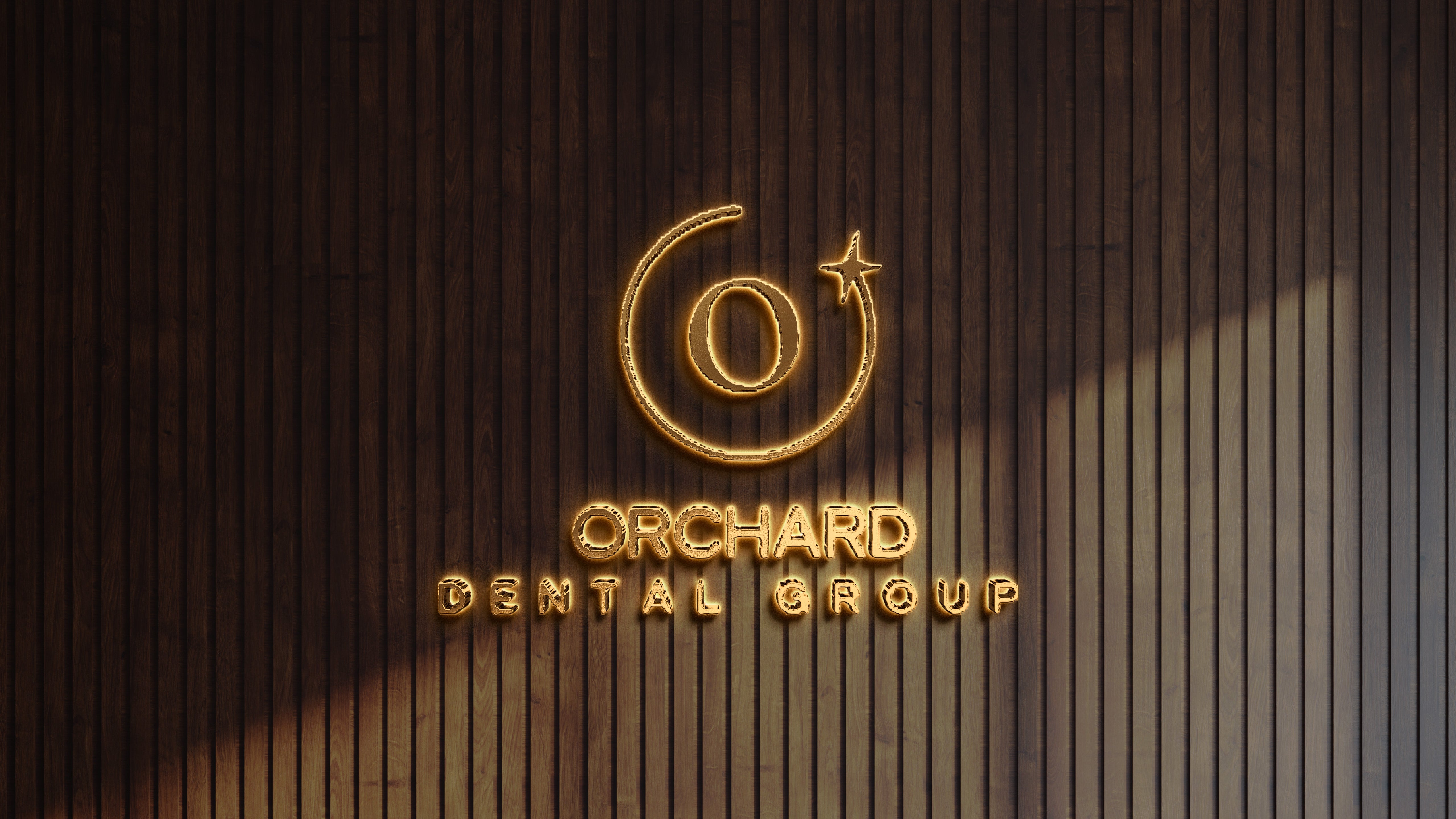Custom Gold Metal Backlit Sign For Sunny Badyal
