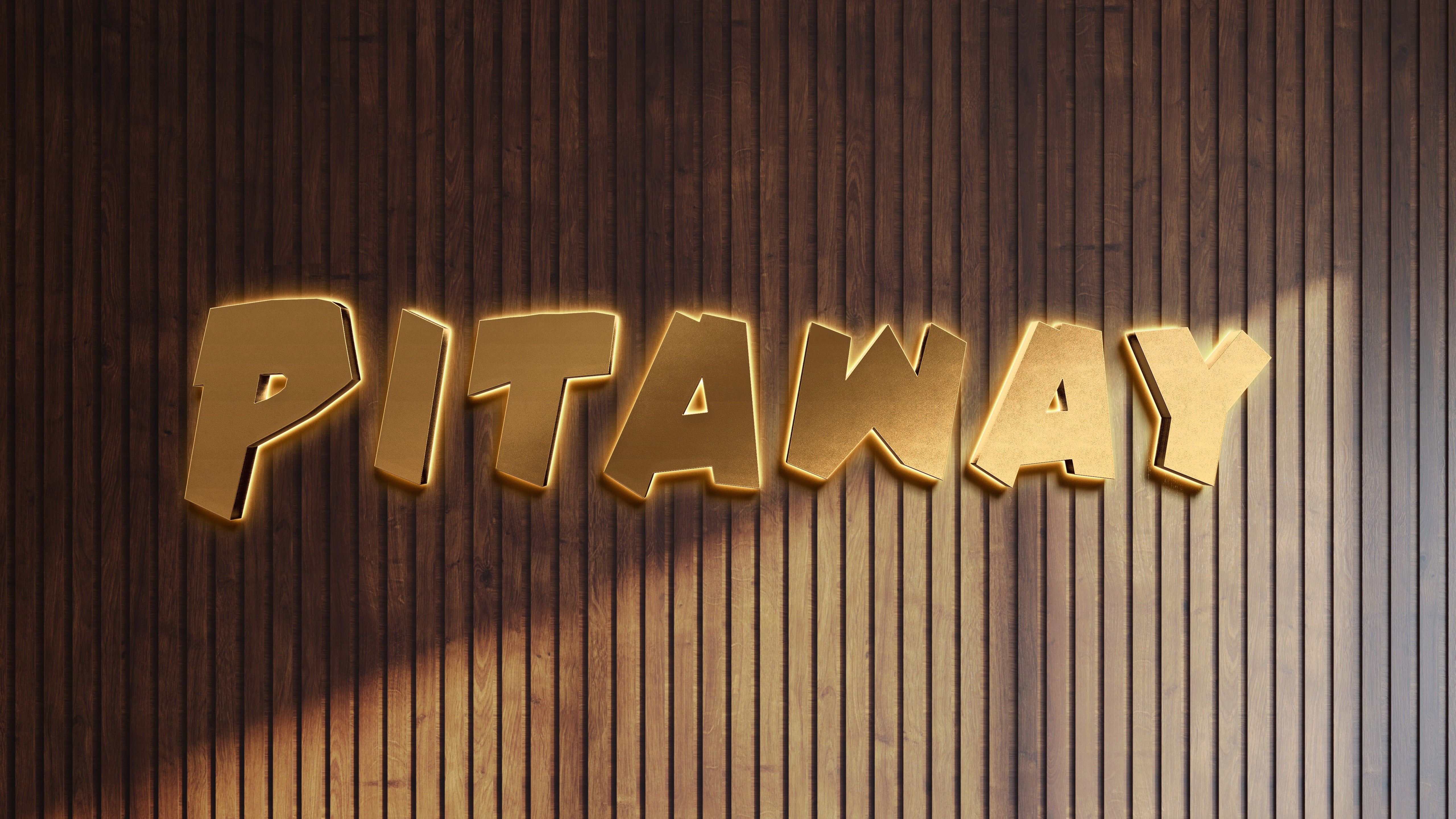 Custom Gold Metal Backlit Sign For Hani - Half Payment