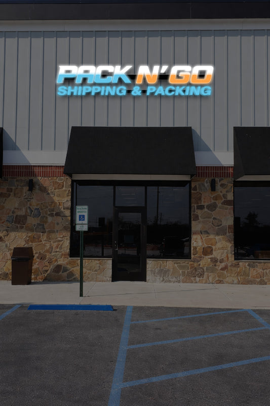 Custom Metal Front Lit Sign For David - 50% Payment