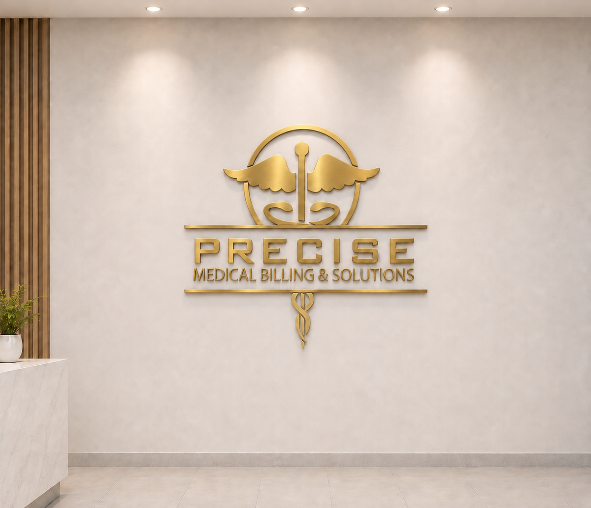 Custom 3D Gold Metal Nonlit Sign For Jennifer Sevilla