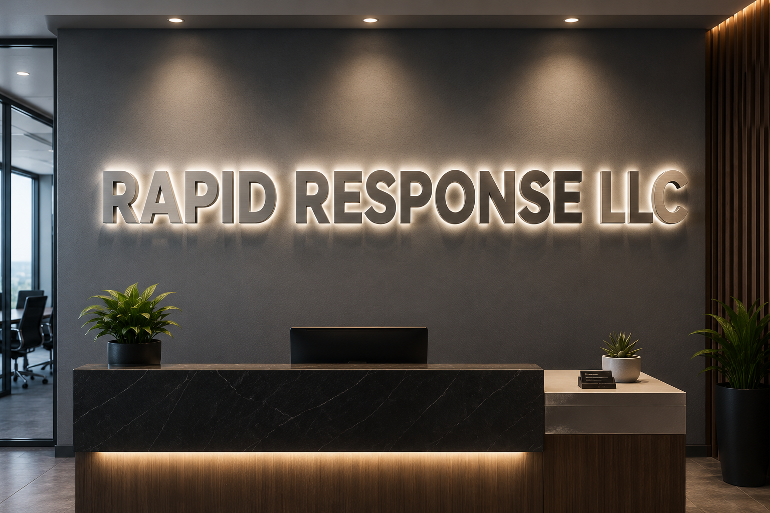 Custom Metal Backlit Sign For Charlotte