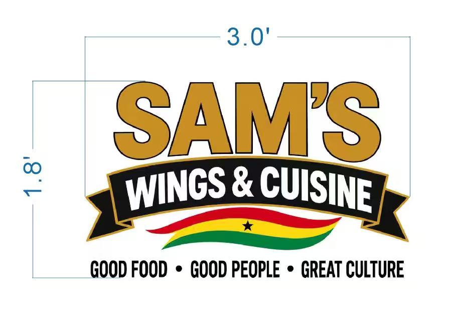 Custom 3D Metal Non Sign For Samuel