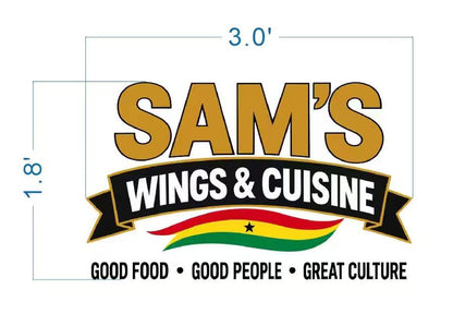 Custom 3D Metal Non Sign For Samuel