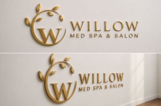 Custom 3D Gold Metal Nonlit Sign For Kaycee Hartley