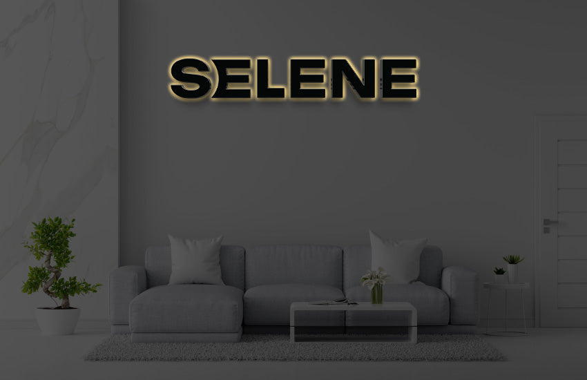 Custom Acrylic Backlit Sign For Isabela
