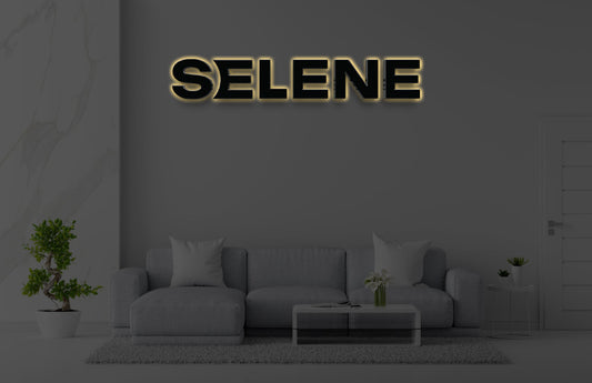 Custom Acrylic Backlit Sign For Isabela