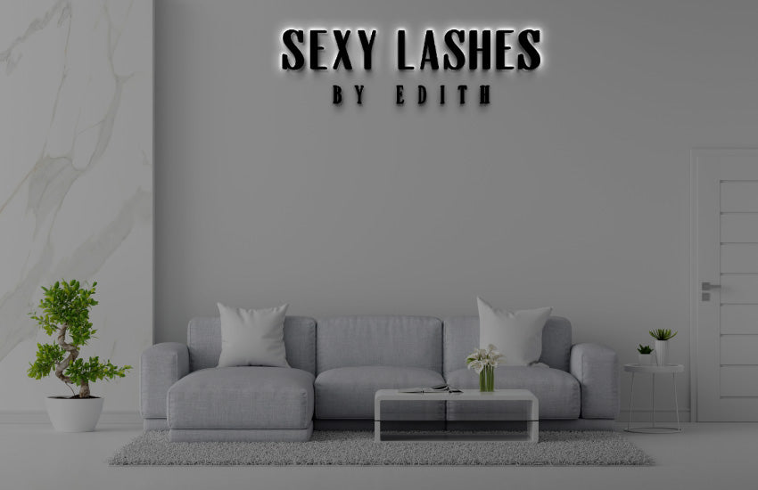 Custom Acrylic Backlit Sign For Edith