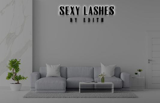Custom Acrylic Backlit Sign For Edith