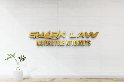 Custom 3D Gold Metal Without Backlit Sign For Rebecca tierney