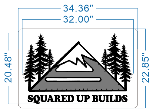 Custom Acrylic Backlit Sign For Squared Up Builds