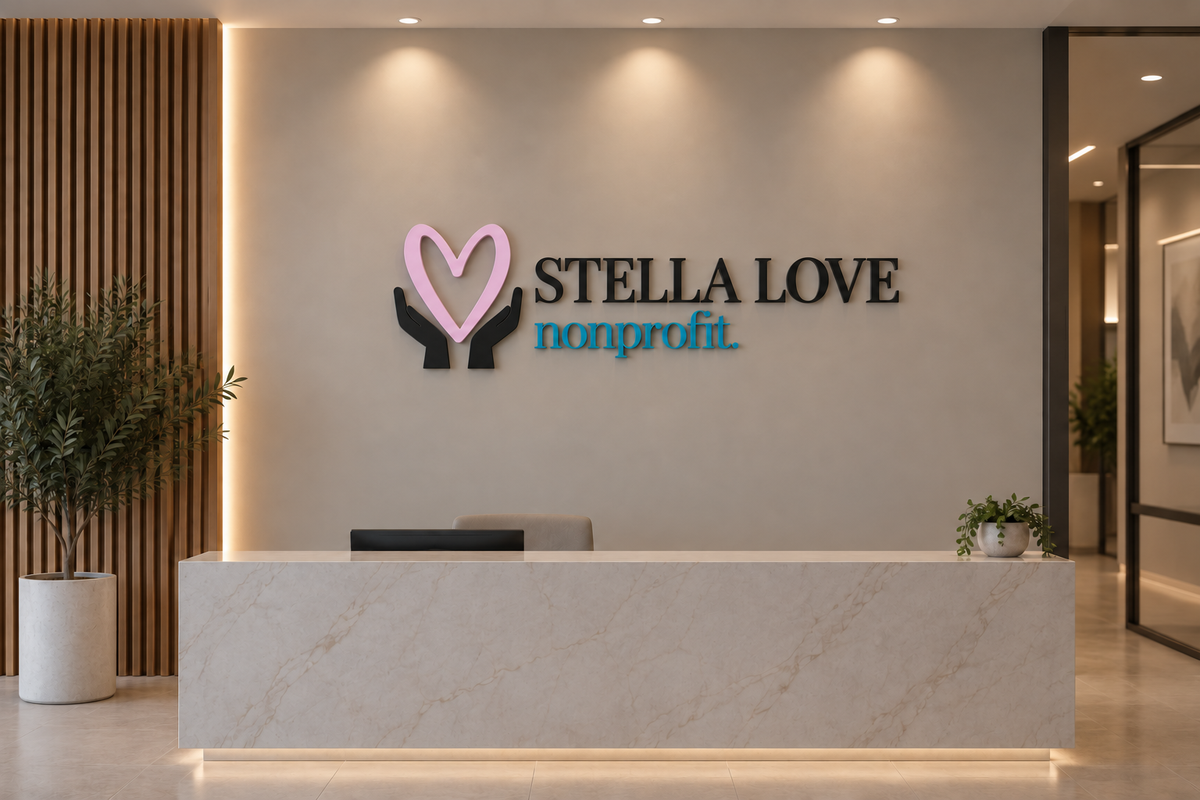 Custom 3D Metal Non-backlit Sign For Stella Love
