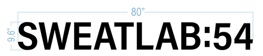 Three Custom Front Lit Signs For SWEAT LAB 54 - DAVID