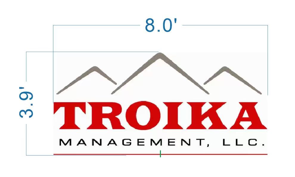 Difference in Price for the Troika Sign Logo Upgrade