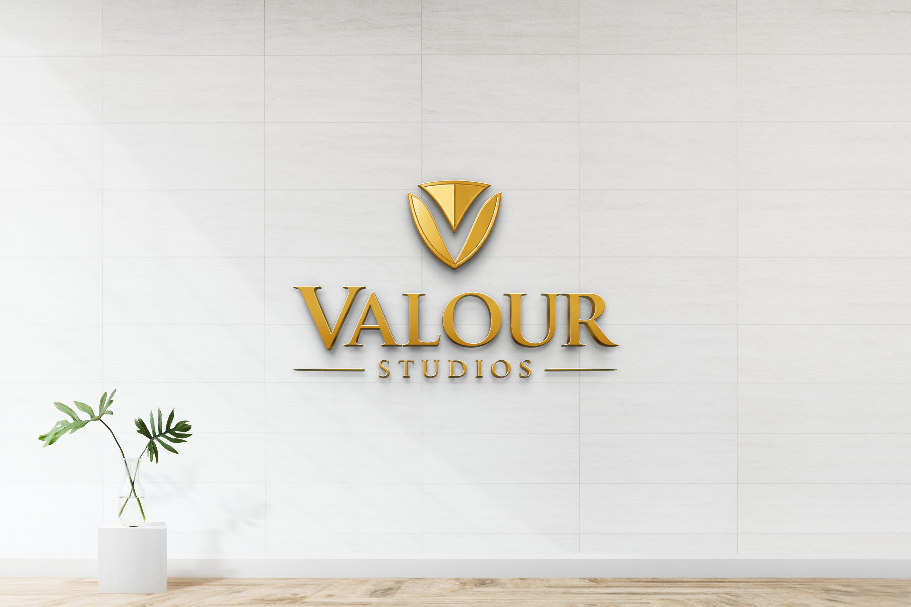 Custom Gold Metal Sign For Ted
