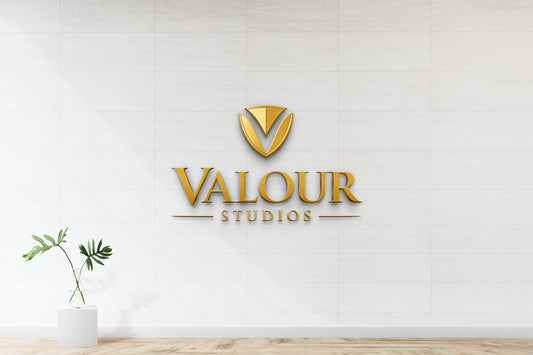 Custom Gold Metal Sign For Ted