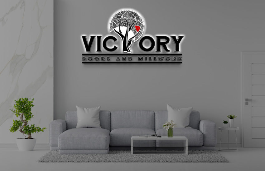 Custom 3D Acrylic Backlit Sign Myron