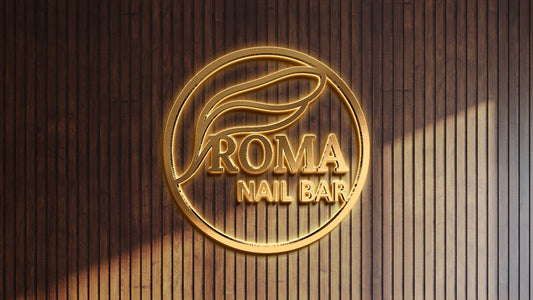 Custom Gold Metal Backlit Sign for Quang