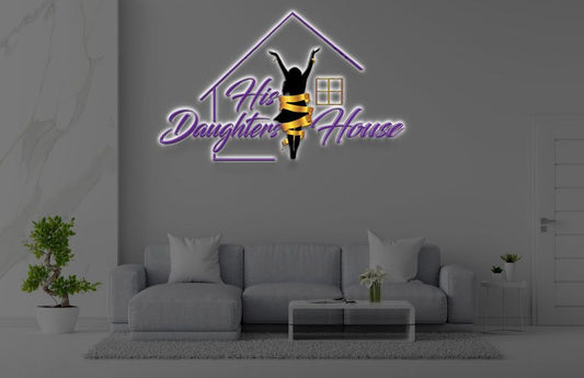 Custom Metal Backlit Sign for Damian