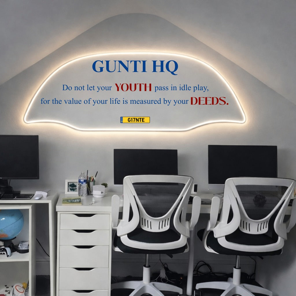 Custom Acrylic Backlit Sign for Bushra