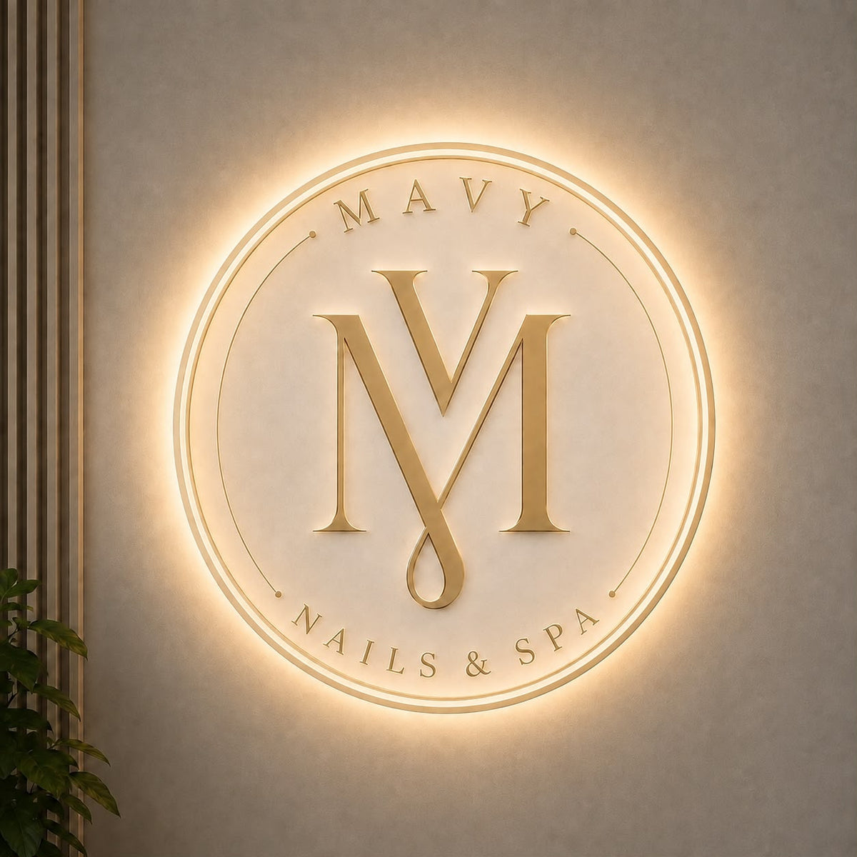 Custom Acrylic Backlit Sign For Mai Nguyen - Volt Signs