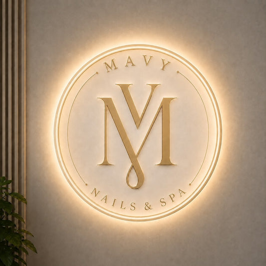 Custom Acrylic Backlit  Sign For Mai Nguyen