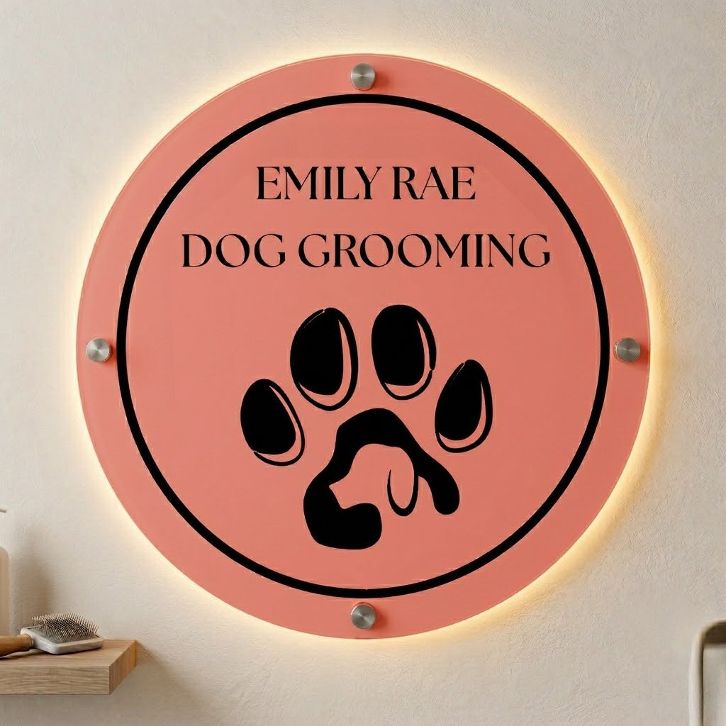 Custom Acrylic Backlit Sign for Emily