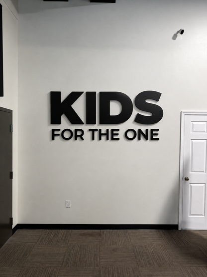 Custom 3D Non lit Sign For VJ Williams