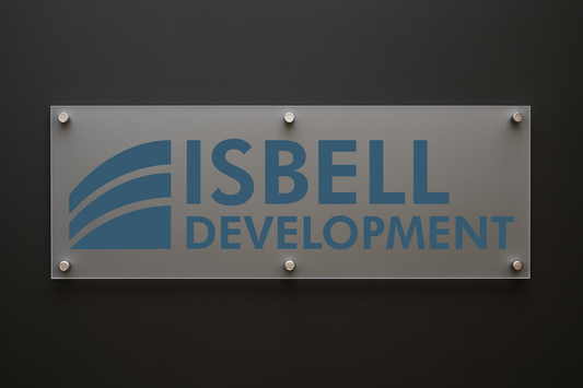 Custom Frosted Acrylic Sign for Allie Hill