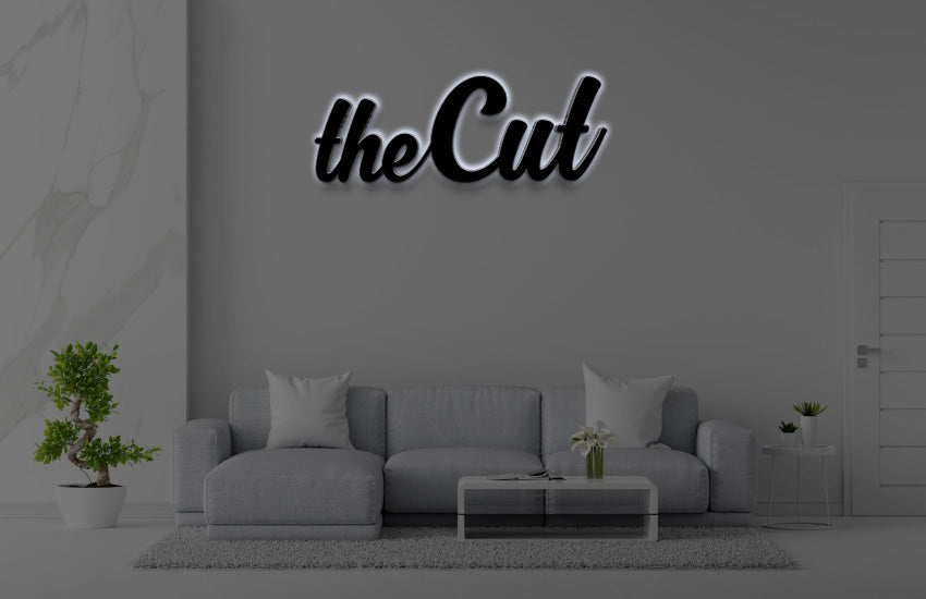 Custom Metal Backlit Sign For Harshul